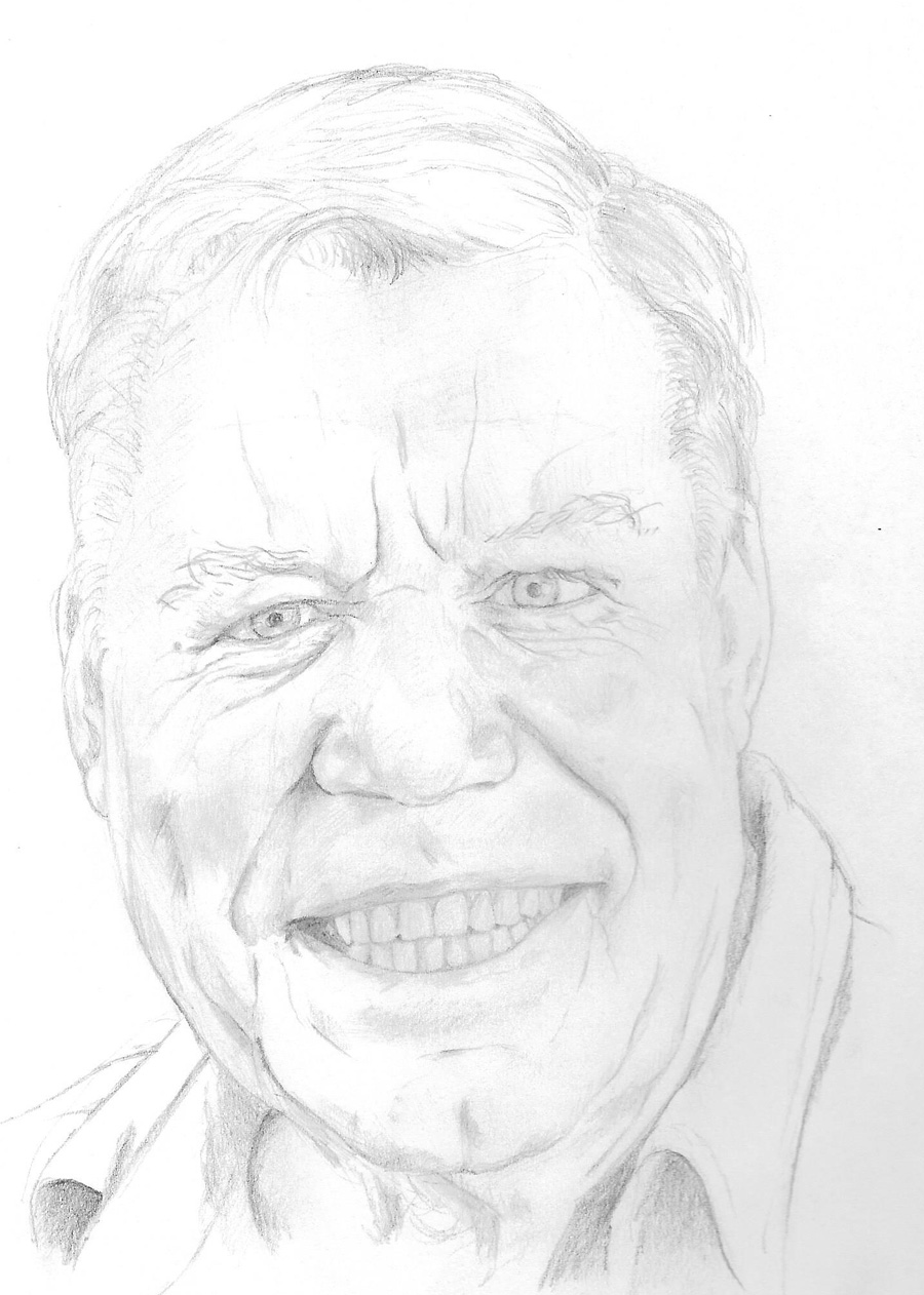 Forfatterportraet tegning